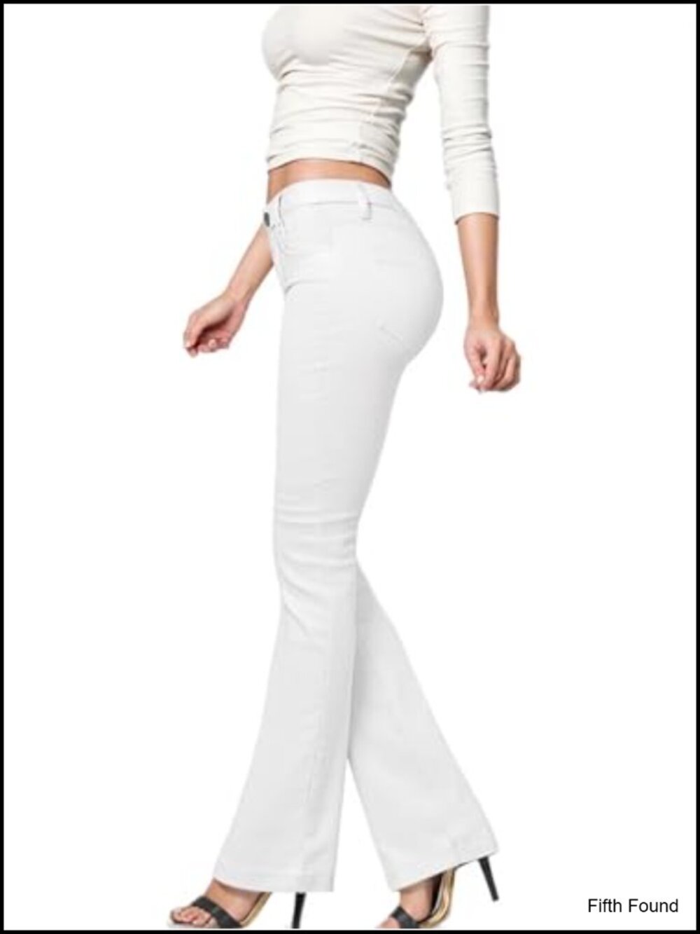 Slim Bootcut Stretch Pants High Rise Flat Front Wrinkle-Resistant Office